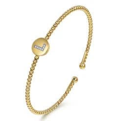 Online Gabriel & Co. 14K Yellow Gold Diamond Bangle