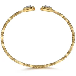 Hot Gabriel & Co. 14K Yellow Gold Diamond Bangle