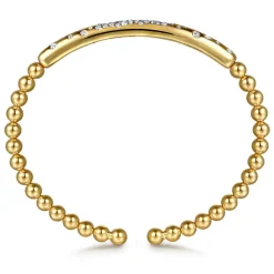 Gabriel & Co. 14K Yellow Gold Diamond Bangle