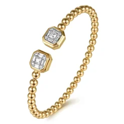 Discount Gabriel & Co. 14K Yellow Gold Diamond Bangle