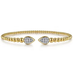 Outlet Gabriel & Co. 14K Yellow Gold Diamond Bangle