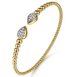 Outlet Gabriel & Co. 14K Yellow Gold Diamond Bangle