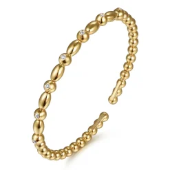 Online Gabriel & Co. 14K Yellow Gold Diamond Bangle