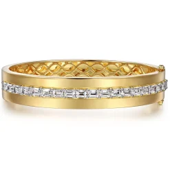 Online Gabriel & Co. 18K Yellow Gold Diamond Bangle