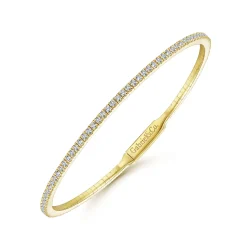 Gabriel & Co. 14K Yellow Gold Diamond Bangle