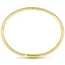 Gabriel & Co. 14K Yellow Gold Diamond Bangle