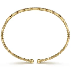Hot Gabriel & Co. 14K Yellow Gold Diamond Bangle Bracelet