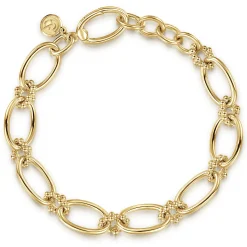 Outlet Gabriel & Co. 14K Yellow Gold Diamond Bracelet