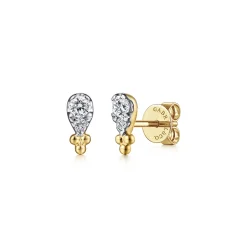 Online Gabriel & Co. 14K Yellow Gold Diamond Bujukan Stud Earrings