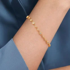 Discount Gabriel & Co. 14K Yellow Gold Diamond Bujukan Tennis Bracelet