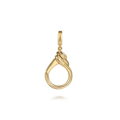 Online Gabriel & Co. 14K Yellow Gold Diamond Bujukan Lock Charms With Detachable Bail