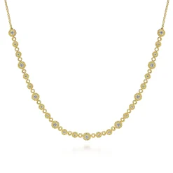Discount Gabriel & Co. 14K Yellow Gold Diamond Bujukan Necklace