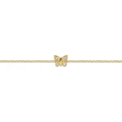 Outlet Gabriel & Co. 14K Yellow Gold Diamond Butterfly Bracelet