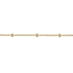 Discount Gabriel & Co. 14K Yellow Gold Diamond Chain Bracelet