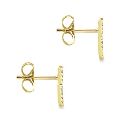 Outlet Gabriel & Co. 14K Yellow Gold Diamond Chevron Earrings