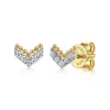 Sale Gabriel & Co. 14K Yellow Gold Diamond Chevron Earrings