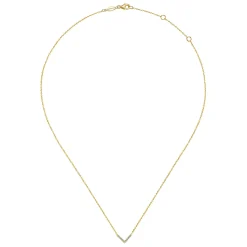 Sale Gabriel & Co. 14K Yellow Gold Diamond Chevron Necklace