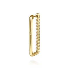 Online Gabriel & Co. 14K Yellow Gold Diamond Classic Paperclip Hoop Earrings