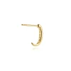 Best Gabriel & Co. 14K Yellow Gold Diamond Classic J Hoop Earrings