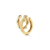 Discount Gabriel & Co. 14K Yellow Gold Diamond Clover and Diamond Cut Texture Stuggies Earrings