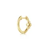 Best Gabriel & Co. 14K Yellow Gold Diamond Clover Huggie Earrings