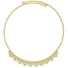 Outlet Gabriel & Co. 14K Yellow Gold Diamond Clusters Bujukan Beaded Choker Necklace