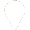 Gabriel & Co. 14K Yellow Gold Diamond Cross Necklace 0.07ct