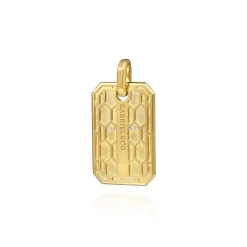 Outlet Gabriel & Co. 14K Yellow Gold Diamond Cross Pendant