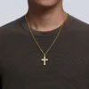 Outlet Gabriel & Co. 14K Yellow Gold Diamond Cross Pendant