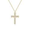 Clearance Gabriel & Co. 14K Yellow Gold Diamond Cross Pendant Necklace