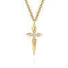 Sale Gabriel & Co. 14K Yellow Gold Diamond Dagger Pendant