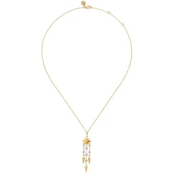 Sale Gabriel & Co. 14K Yellow Gold Diamond Drop Chandelier Necklace