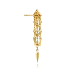 Gabriel & Co. 14K Yellow Gold Diamond Drop Chandelier Earrings