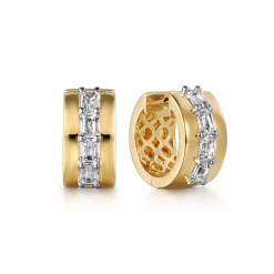 Discount Gabriel & Co. 18K Yellow Gold Diamond Earrings