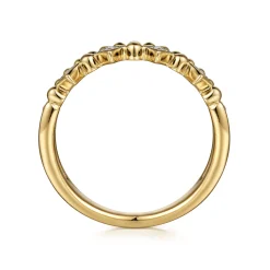 Best Gabriel & Co. 14K Yellow Gold Diamond Easy Stackable Ring-Bujukan