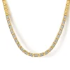 Outlet Gabriel & Co. 14K Yellow Gold Diamond Elongated Flat Top Pyramid Tennis Necklace