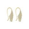 Outlet Gabriel & Co. 14K Yellow Gold Diamond Fan Fish Wire Earrings