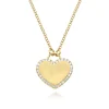 Clearance Gabriel & Co. 14K Yellow Gold Diamond Halo Heart Pendant Necklace