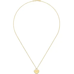 Clearance Gabriel & Co. 14K Yellow Gold Diamond Halo Heart Pendant Necklace