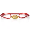 Best Gabriel & Co. 14K Yellow Gold Diamond Hourglass Red Cord Bracelet