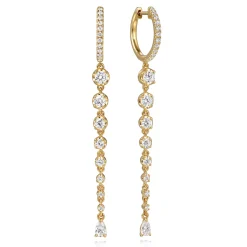 Outlet Gabriel & Co. 18K Yellow Gold Diamond Huggie Drop Earrings