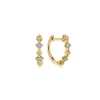 Discount Gabriel & Co. 14K Yellow Gold Diamond Huggie Earrings 0.04ct