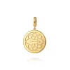 Online Gabriel & Co. 14K Yellow Gold Diamond Initial A Medallion Pendant With Detachable Bail