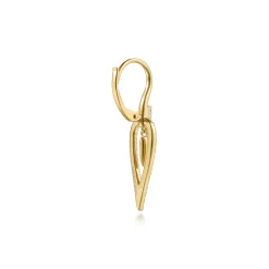 Gabriel & Co. 14K Yellow Gold Diamond Inverted Teardrop Leverback Earrings
