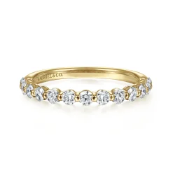 Gabriel & Co. 14K Yellow Gold Diamond Ladies Ring