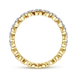 Sale Gabriel & Co. 14K Yellow Gold Diamond Ladies Ring