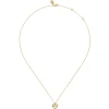 Hot Gabriel & Co. 14K Yellow Gold Diamond Love Knot Heart Pendant Necklace