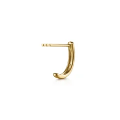 Discount Gabriel & Co. 14K Yellow Gold Diamond Marquise J Hoop Earrings