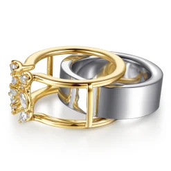 Outlet Gabriel & Co. 14K Yellow Gold Diamond Marquise Open Smart Ring Enhancer