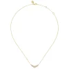 Online Gabriel & Co. 14K Yellow Gold Diamond Marquise Curved Bar Necklace